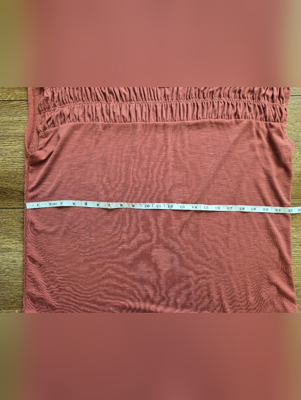 [LIKE NEW] MAURICES Smocked Yoke Dolman Tee Tapestry L Large Marsala - Picture 4 of 8